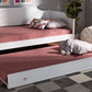 Baxton Studio Alya Classic Traditional Farmhouse White Finished Wood Twin Size Trundle | Modishstore | Beds