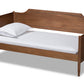 baxton studio alya classic traditional farmhouse walnut brown finished wood full size daybed | Modish Furniture Store-2