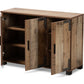 baxton studio cyrille modern and contemporary farmhouse rustic finished wood 3 door shoe cabinet | Modish Furniture Store-3