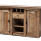 baxton studio albert modern and contemporary farmhouse rustic finished wood 2 door dining room sideboard buffet | Modish Furniture Store-2