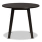 Baxton Studio Ela Modern and Contemporary Dark Brown Finished 35-Inch-Wide Round Wood Dining Table | Dining Tables | Modishstore - 6