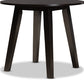 Baxton Studio Ela Modern and Contemporary Dark Brown Finished 35-Inch-Wide Round Wood Dining Table | Dining Tables | Modishstore - 5