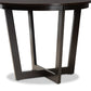 Baxton Studio Alayna Modern and Contemporary Dark Brown Finished 35-Inch-Wide Round Wood Dining Table | Dining Tables | Modishstore - 5