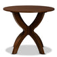 baxton studio tilde modern and contemporary walnut brown finished 35 inch wide round wood dining table | Modish Furniture Store-3