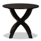 baxton studio tilde modern and contemporary dark brown finished 35 inch wide round wood dining table | Modish Furniture Store-3