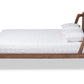 Baxton Studio Sadler Mid-Century Modern Ash Walnut Brown Finished Wood Queen Size Platform Bed | Beds | Modishstore - 3