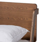 Baxton Studio Sadler Mid-Century Modern Ash Walnut Brown Finished Wood Queen Size Platform Bed | Beds | Modishstore - 5