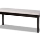 baxton studio teresa modern and contemporary transitional grey fabric upholstered and dark brown finished wood dining bench | Modish Furniture Store-2