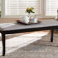 Baxton Studio Cornelie Modern and Contemporary Transitional Grey Fabric Upholstered and Dark Brown Finished Wood Dining Bench | Modishstore | Stools & Benches