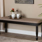 Baxton Studio Corey Modern and Contemporary Sand Fabric Upholstered and Dark Brown Finished Wood Dining Bench | Modishstore | Stools & Benches