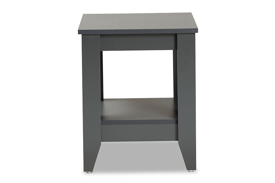 baxton studio audra modern and contemporary grey finished wood living room end table | Modish Furniture Store-3