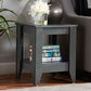 Baxton Studio Audra Modern and Contemporary Grey Finished Wood Living Room End Table | Modishstore | End Tables