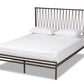 baxton studio jeanette modern and contemporary black finished metal full size platform bed | Modish Furniture Store-2