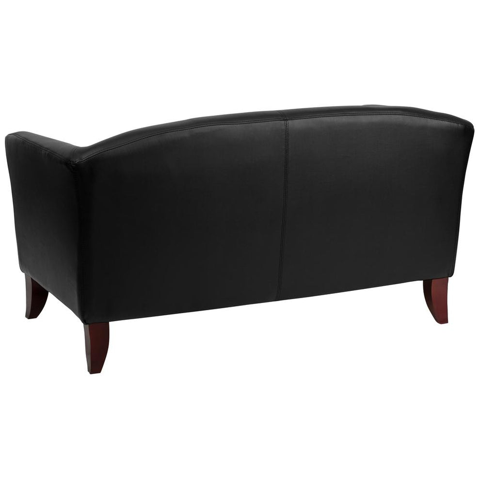 Hercules Imperial Series Black Leathersoft Loveseat By Flash Furniture | Loveseats | Modishstore - 2