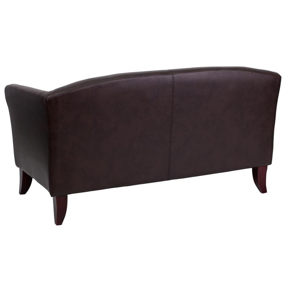 Hercules Imperial Series Brown Leathersoft Loveseat By Flash Furniture | Loveseats | Modishstore - 2