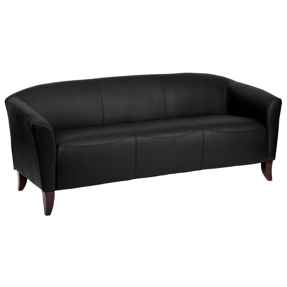 Hercules Imperial Series Black Leathersoft Sofa By Flash Furniture | Sofas | Modishstore