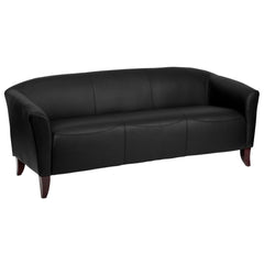 Hercules Imperial Series Black Leathersoft Sofa By Flash Furniture