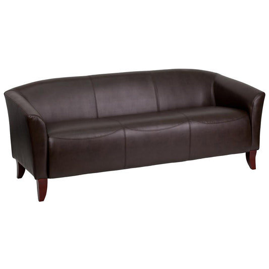 Hercules Imperial Series Brown Leathersoft Sofa By Flash Furniture | Sofas | Modishstore