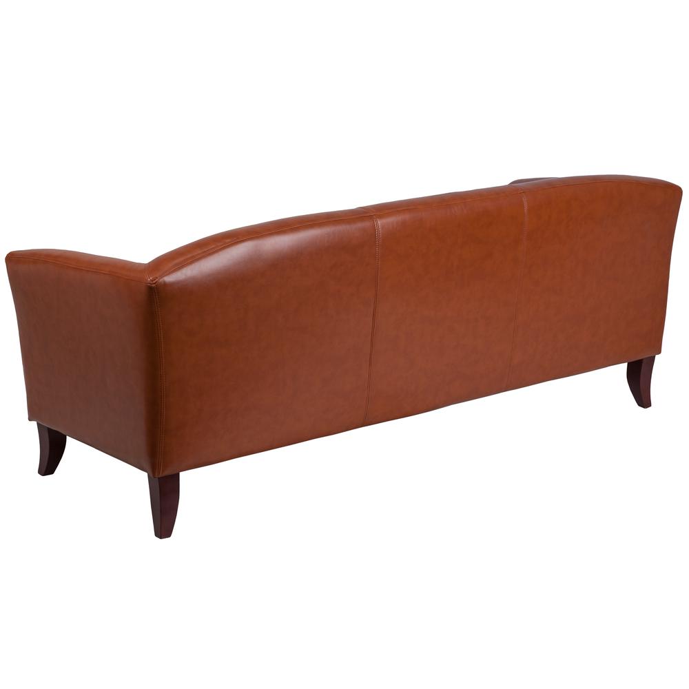 Hercules Imperial Series Cognac Leathersoft Sofa By Flash Furniture | Sofas | Modishstore - 2