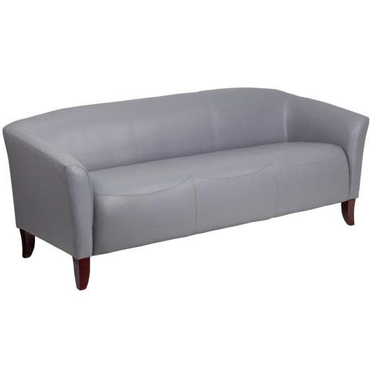 Hercules Imperial Series Gray Leathersoft Sofa By Flash Furniture | Sofas | Modishstore