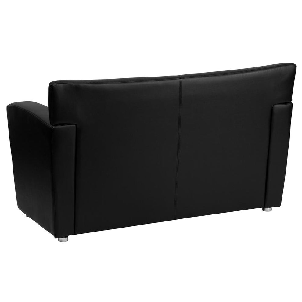 Hercules Majesty Series Black Leathersoft Loveseat By Flash Furniture | Loveseats | Modishstore - 2