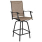 30" All-Weather Patio Swivel Outdoor Stools, Brown, Set Of 2 By Flash Furniture | Dining Chairs | Modishstore - 4