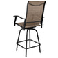 30" All-Weather Patio Swivel Outdoor Stools, Brown, Set Of 2 By Flash Furniture | Dining Chairs | Modishstore - 1