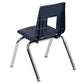 Advantage Navy Student Stack School Chair - 14-Inch By Flash Furniture | Side Chairs | Modishstore - 4