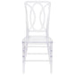 Flash Elegance Crystal Ice Stacking Chair With Designer Back By Flash Furniture | Side Chairs | Modishstore - 4
