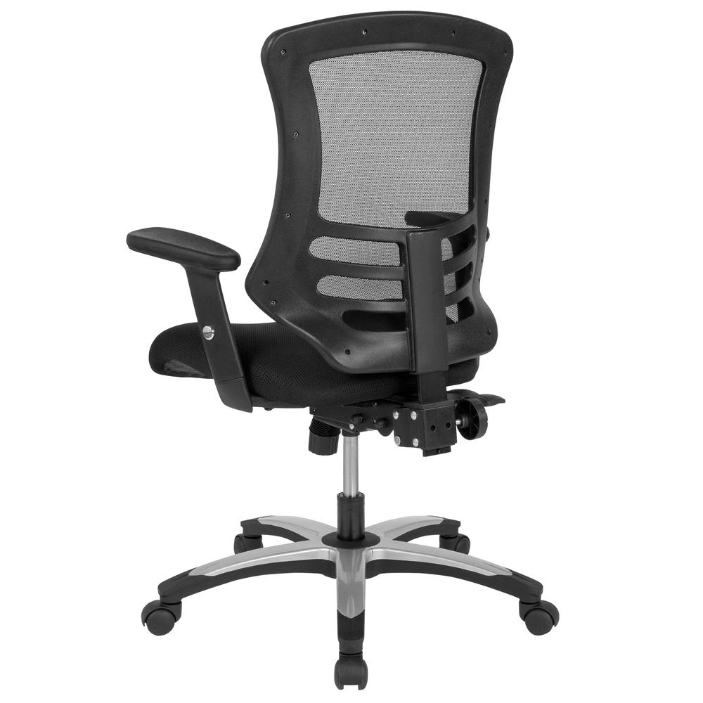 High Back Black Mesh Multifunction Executive Swivel Ergonomic Office Chair With Molded Foam Seat And Adjustable Arms By Flash Furniture | Office Chairs | Modishstore - 3