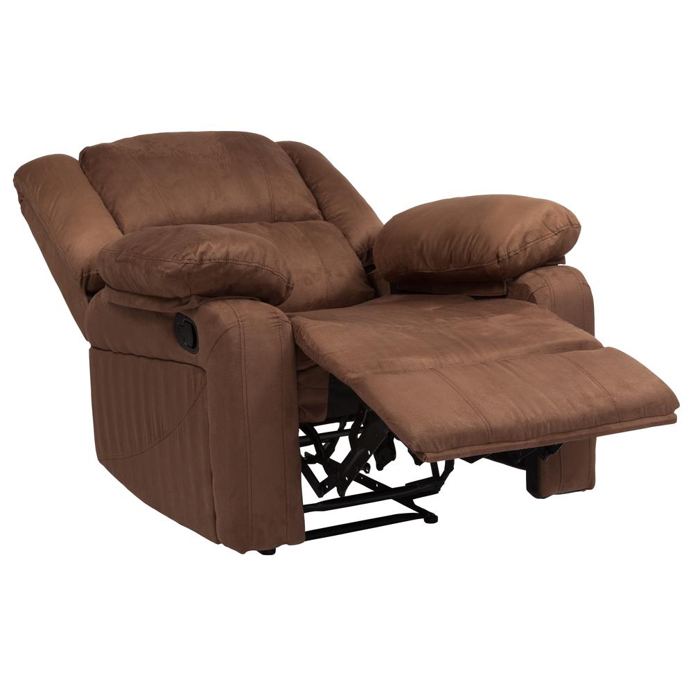 Harmony Series Chocolate Brown Microfiber Recliner By Flash Furniture | Chairs & Recliners | Modishstore - 2