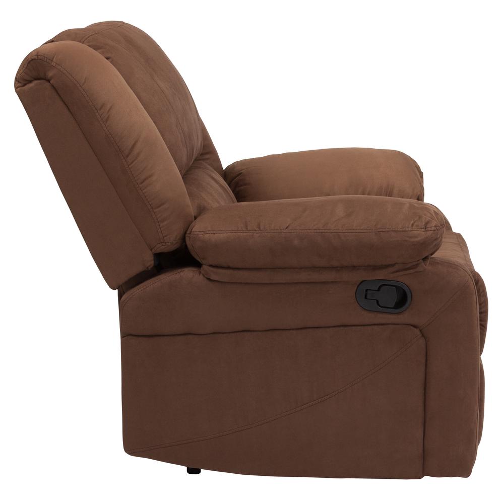 Harmony Series Chocolate Brown Microfiber Recliner By Flash Furniture | Recliners | Modishstore - 3