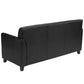 Hercules Diplomat Series Black Leathersoft Sofa By Flash Furniture | Sofas | Modishstore - 2