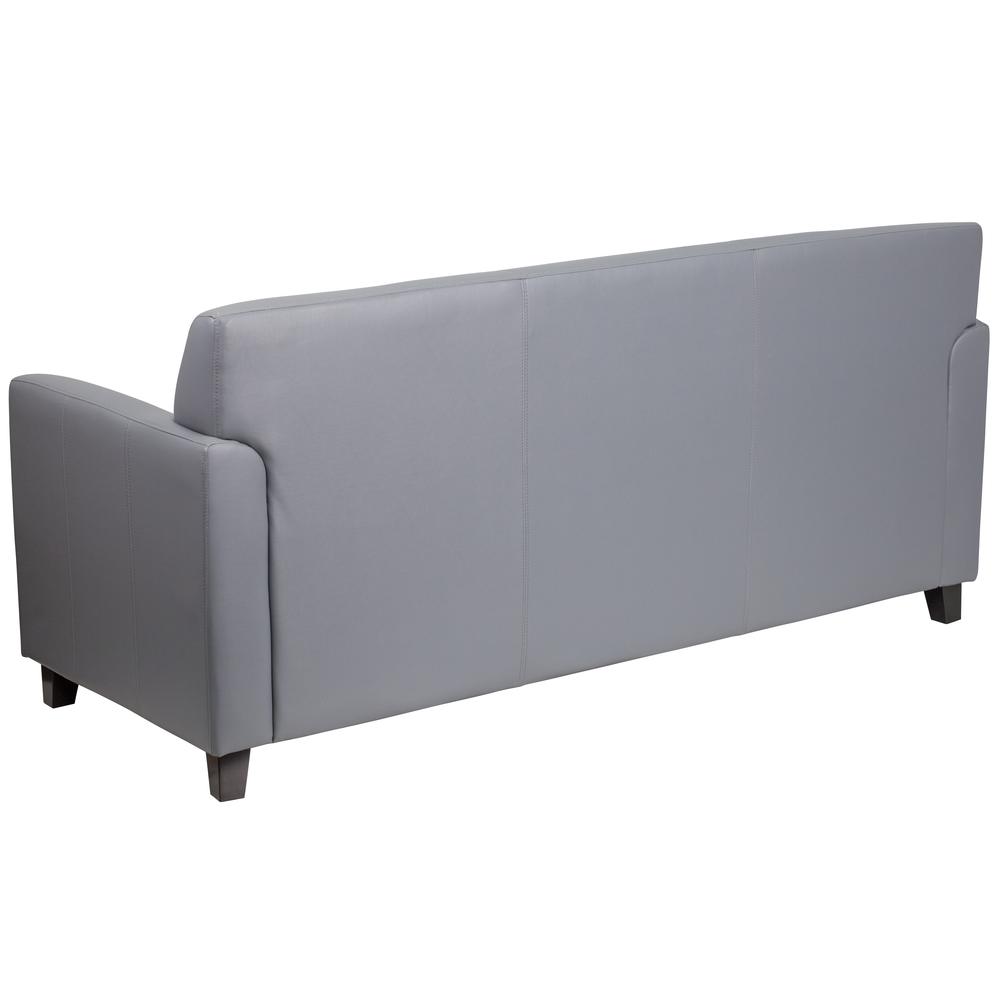 Hercules Diplomat Series Gray Leathersoft Sofa By Flash Furniture | Sofas | Modishstore - 2