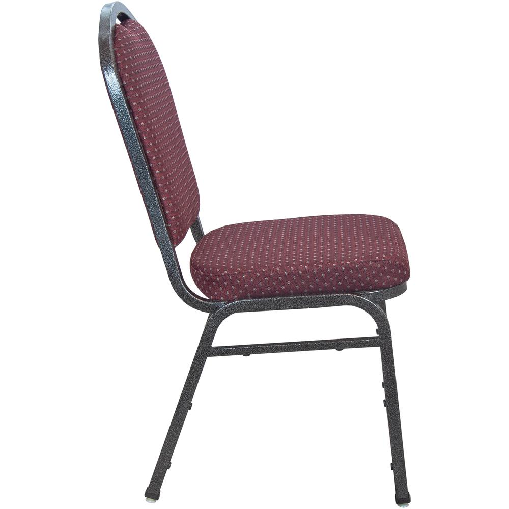 Advantage Premium Burgundy-Patterned Crown Back Banquet Chair - Silver Vein By Flash Furniture | Dining Chairs | Modishstore - 3