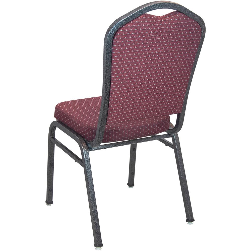Advantage Premium Burgundy-Patterned Crown Back Banquet Chair - Silver Vein By Flash Furniture | Dining Chairs | Modishstore - 2
