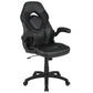 X10 Gaming Chair Racing Office Ergonomic Computer Pc Adjustable Swivel Chair With Flip-Up Arms, Black Leathersoft By Flash Furniture | Office Chairs | Modishstore