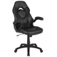 X10 Gaming Chair Racing Office Ergonomic Computer Pc Adjustable Swivel Chair With Flip-Up Arms, Black Leathersoft By Flash Furniture | Office Chairs | Modishstore - 1