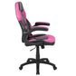 X10 Gaming Chair Racing Office Ergonomic Computer Pc Adjustable Swivel Chair With Flip-Up Arms, Pink/Black Leathersoft By Flash Furniture | Office Chairs | Modishstore - 3
