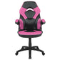 X10 Gaming Chair Racing Office Ergonomic Computer Pc Adjustable Swivel Chair With Flip-Up Arms, Pink/Black Leathersoft By Flash Furniture | Office Chairs | Modishstore - 1
