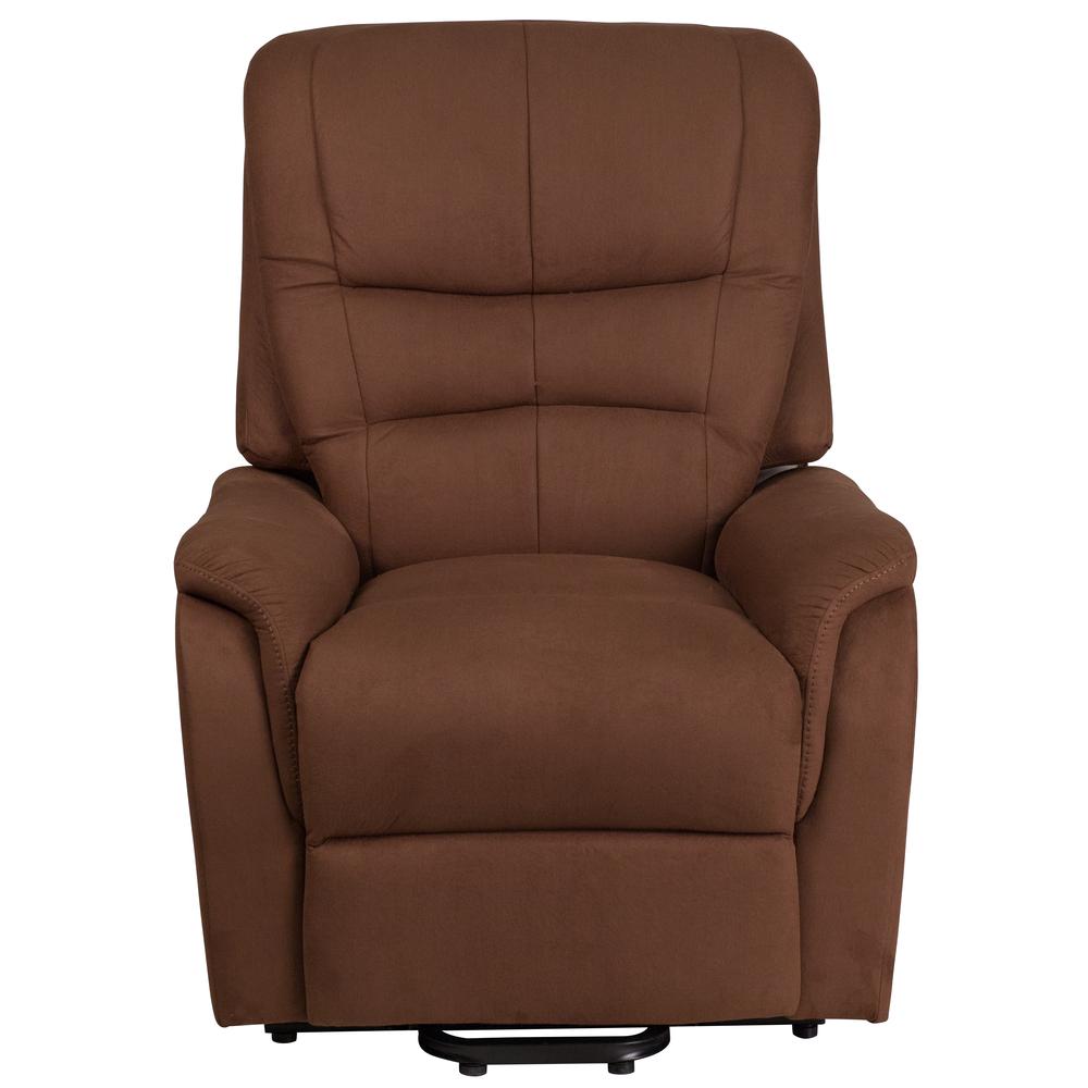 Hercules Series Brown Microfiber Remote Powered Lift Recliner By Flash Furniture | Recliners | Modishstore - 4