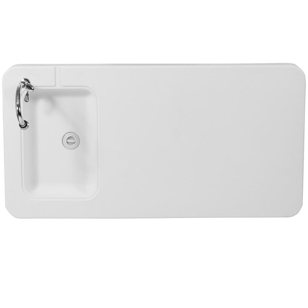 4-Foot Portable Fish Cleaning Table / Outdoor Camping Table And Sink By Flash Furniture | Outdoor Tables | Modishstore - 4