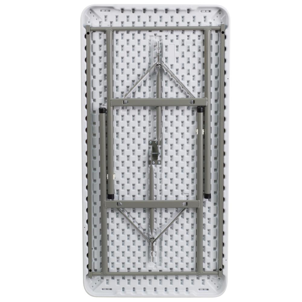 4-Foot Granite White Plastic Folding Table By Flash Furniture | Outdoor Tables | Modishstore - 3