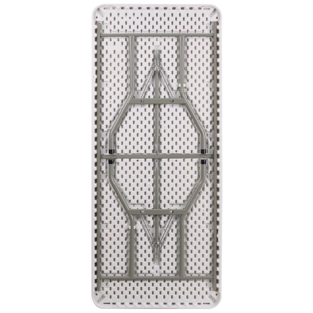 6-Foot Granite White Plastic Folding Table By Flash Furniture | Outdoor Tables | Modishstore - 2