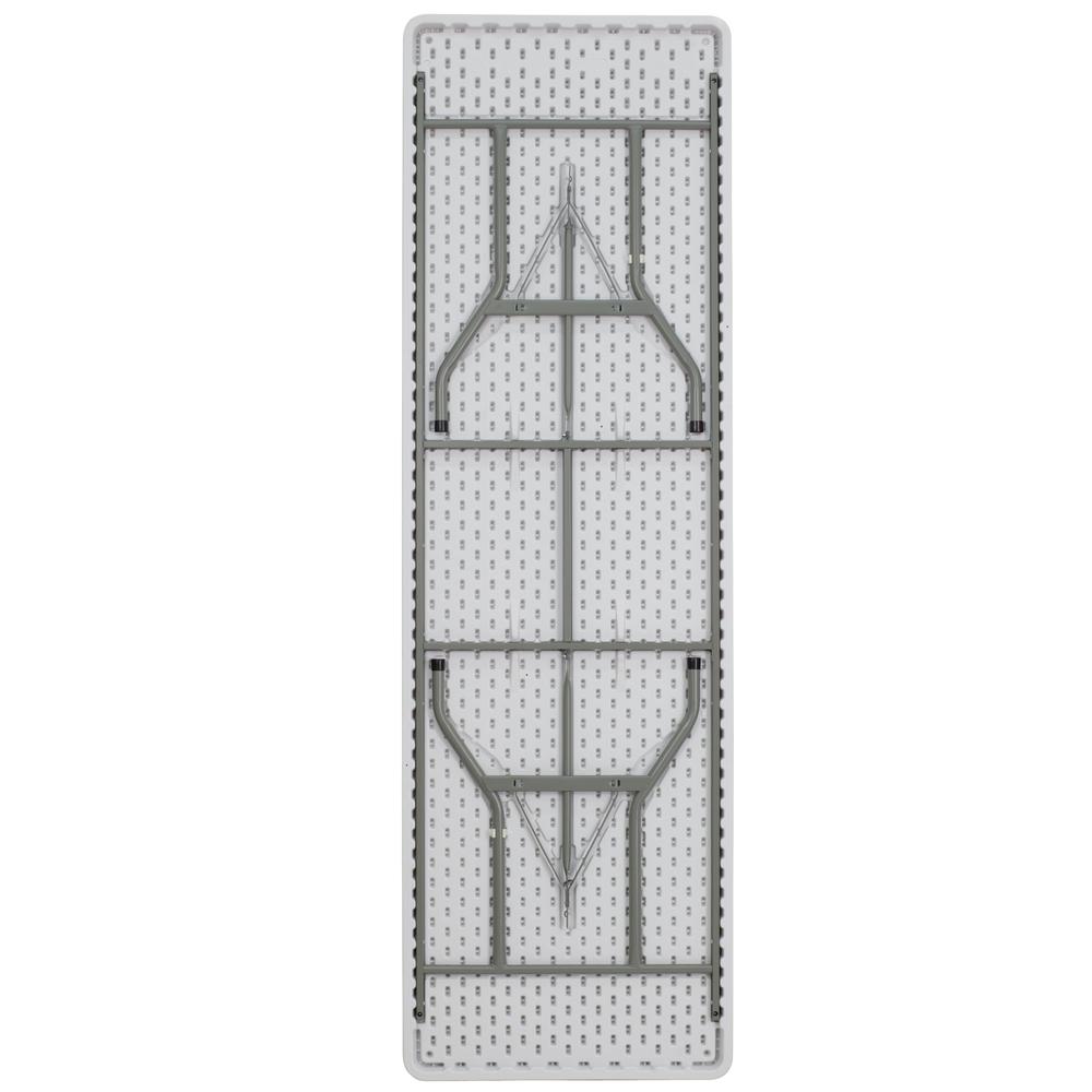 8-Foot Granite White Plastic Folding Table By Flash Furniture | Outdoor Tables | Modishstore - 2