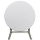 2.63-Foot Round Granite White Plastic Folding Table By Flash Furniture | Outdoor Tables | Modishstore - 3