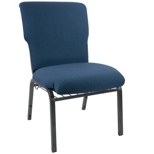 Advantage Navy Discount Church Chair - 21 In. Wide By Flash Furniture | Side Chairs | Modishstore