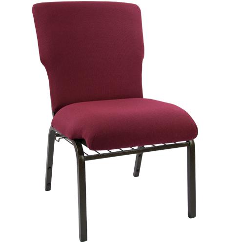 Advantage Maroon Discount Church Chair - 21 In. Wide By Flash Furniture | Side Chairs | Modishstore - 1