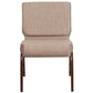 Hercules Series 21''W Stacking Church Chair In Beige Fabric - Copper Vein Frame By Flash Furniture | Side Chairs | Modishstore - 4