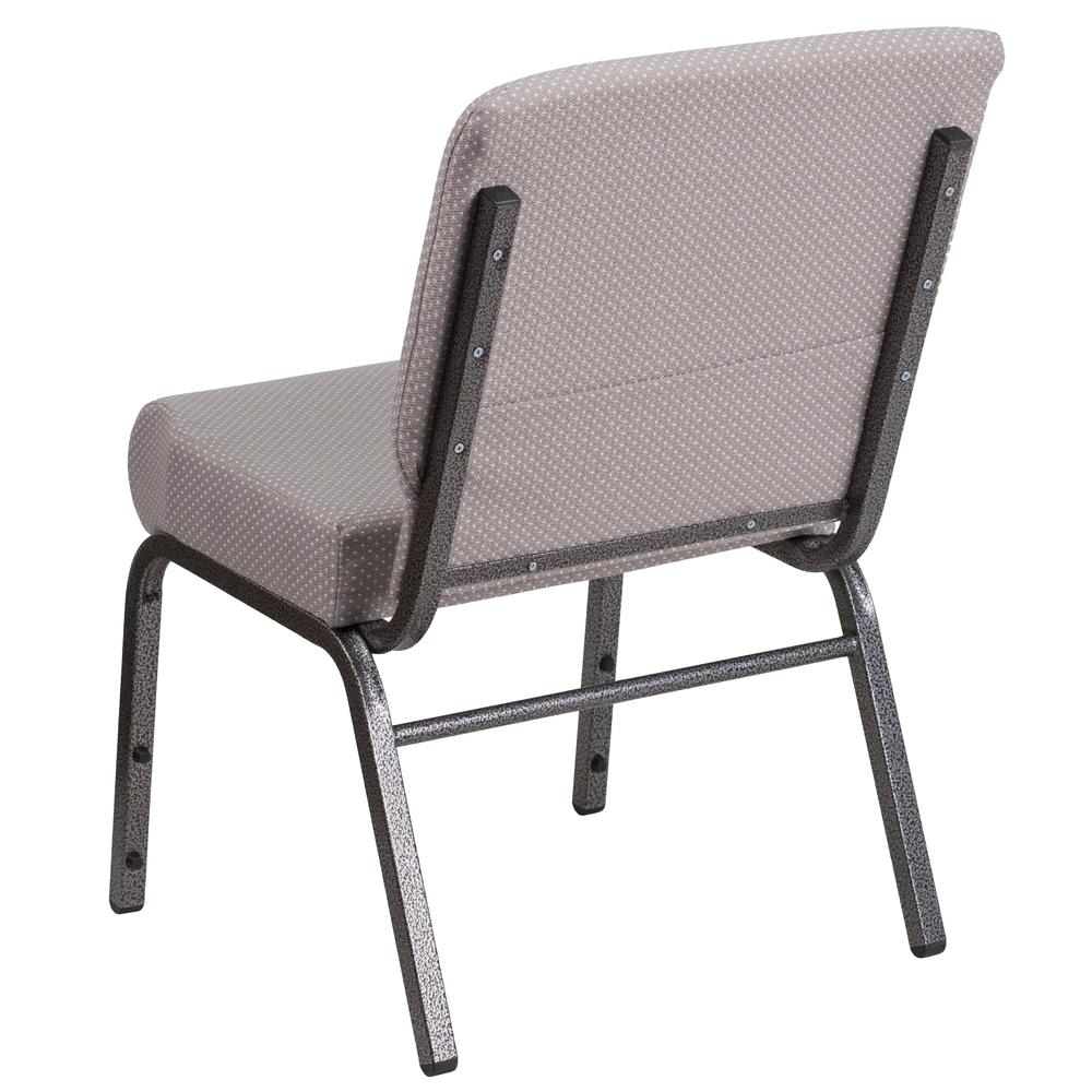 Hercules Series 21''W Church Chair In Gray Dot Fabric - Silver Vein Frame By Flash Furniture | Side Chairs | Modishstore - 3